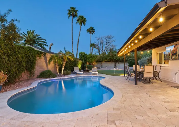 Stylish W Hot Tub, Heated Pool & Game * Phoenix